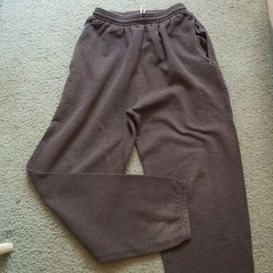 Gray sweatpants